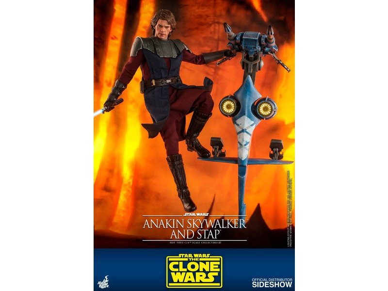 Sideshow Anakin Skywalker and STAP (Special Edition) Sixth Scale Figure Set by Hot Toys The Clone Wars - Television Masterpiece Series