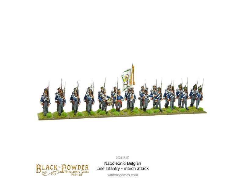 Warlord Games Napoleonic Belgian Line Infantry (march attack)