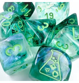 Chessex Borealis 7-Die Set Kelp/Light Green Luminary (CHX30054)