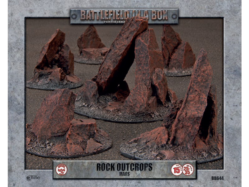 Battlefield in a Box Battlefield In A Box - Rock Outcorps - Mars