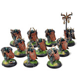 Games Workshop SLAVES TO DARKNESS 10 Chaos Warrior Regiment #2 Sigmar WELL PAINTED