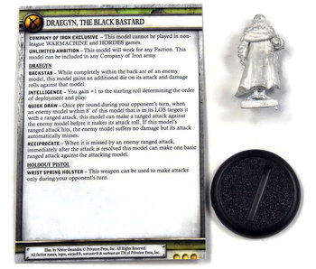 WARMACHINE Draegyn, the Black Bastard #1 METAL