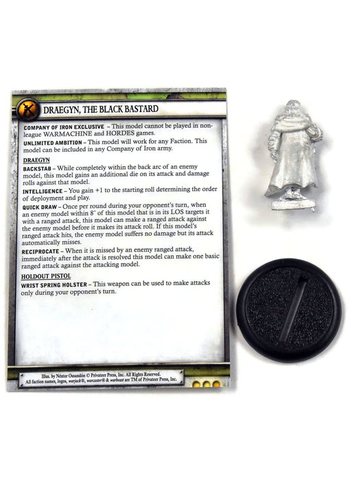 WARMACHINE Draegyn, the Black Bastard #1 METAL