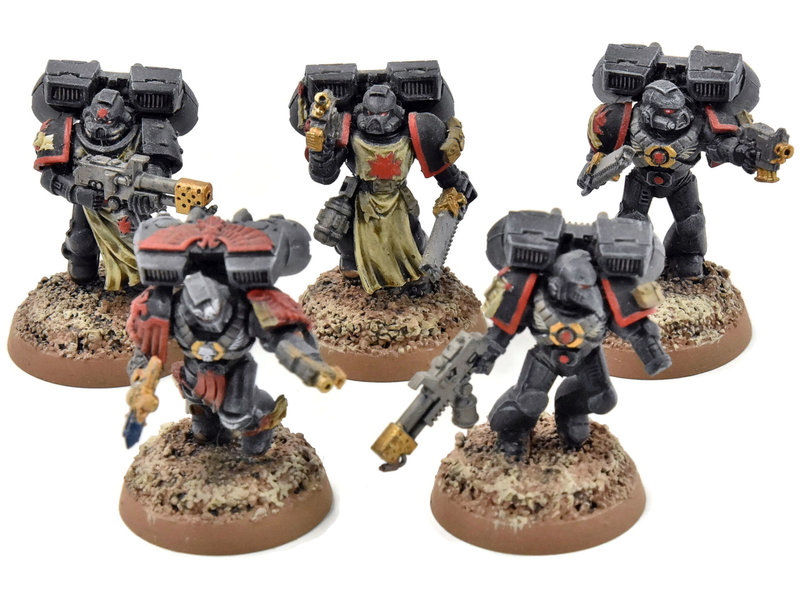 Games Workshop SPACE MARINES 5 Assault Marines #1 missing one hand Warhammer 40K