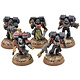 SPACE MARINES 5 Assault Marines #1 missing one hand Warhammer 40K