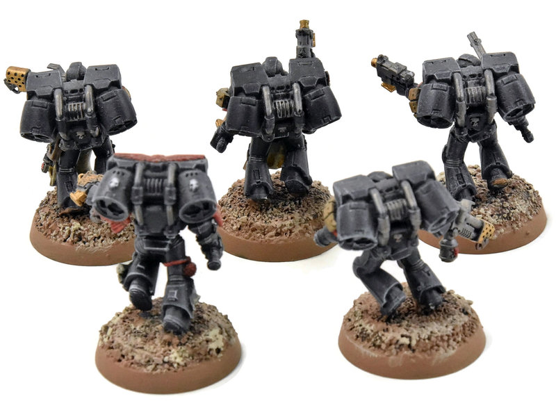 Games Workshop SPACE MARINES 5 Assault Marines #1 missing one hand Warhammer 40K