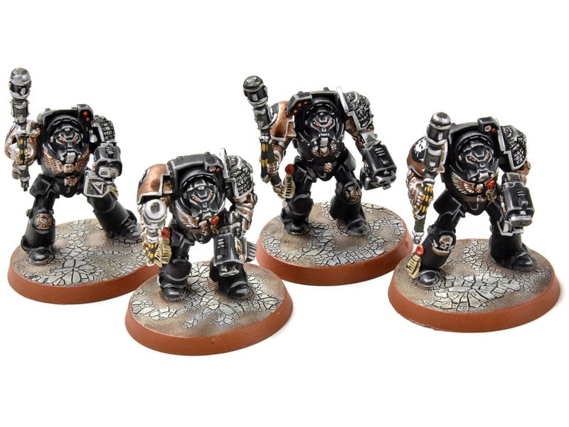 Games Workshop SPACE MARINES 4 Terminators #2 PRO PAINTED Warhammer 40K Terminator Squad