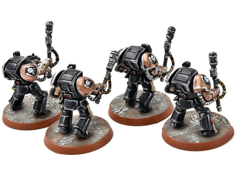 Games Workshop SPACE MARINES 4 Terminators #2 PRO PAINTED Warhammer 40K Terminator Squad