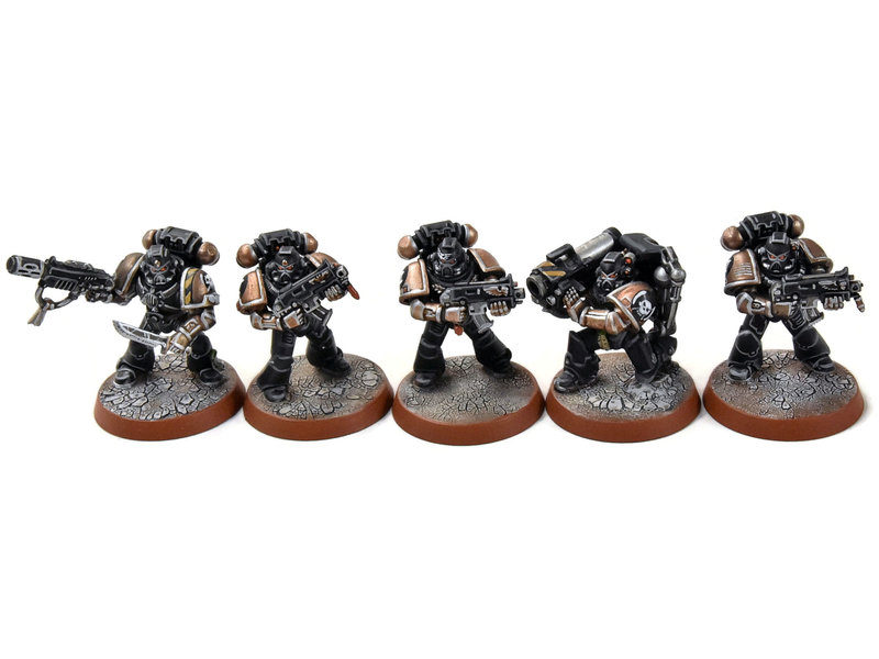 Games Workshop SPACE MARINES 10 Tactical Marines Squad #4 PRO PAINTED Warhammer 40K