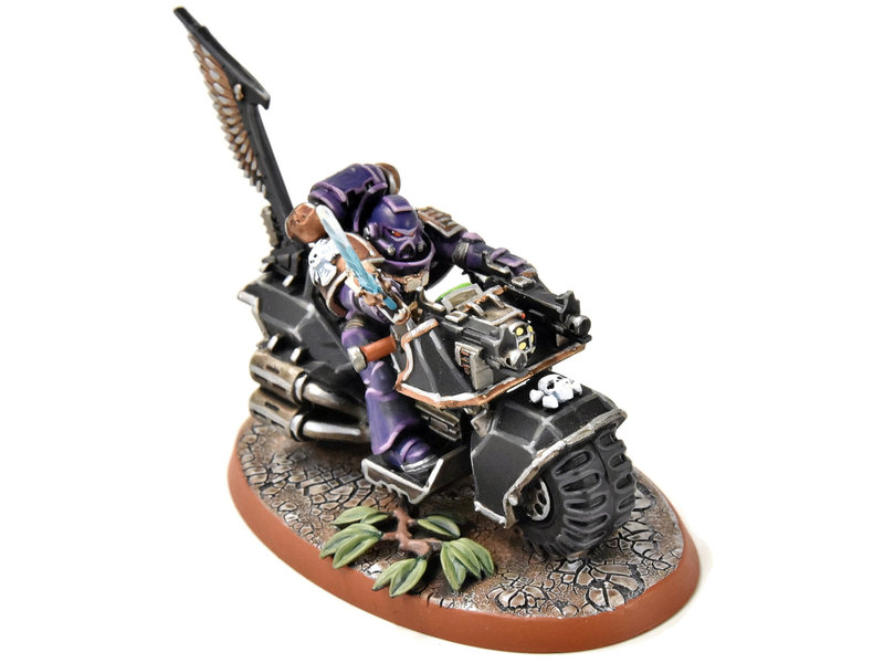 Games Workshop SPACE MARINES Librarian on Bike #1 PRO PAINTED Warhammer 40K