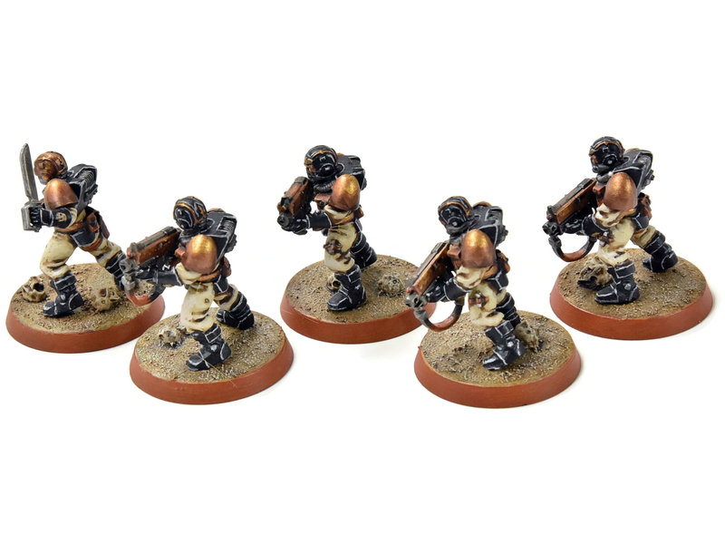 Games Workshop SPACE MARINES 5 Scouts #2 PRO PAINTED Warhammer 40K Alternate heads
