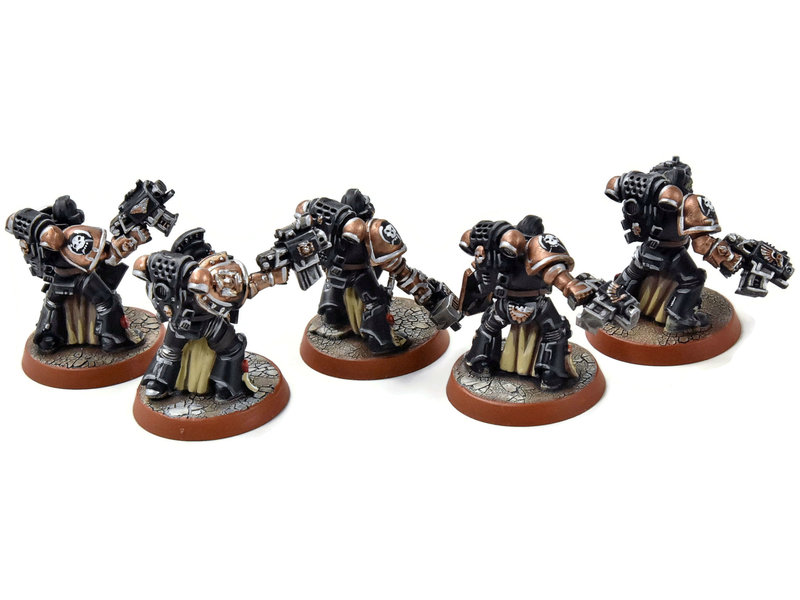 Games Workshop SPACE MARINES 5 Veterans #7 PRO PAINTED Warhammer 40K