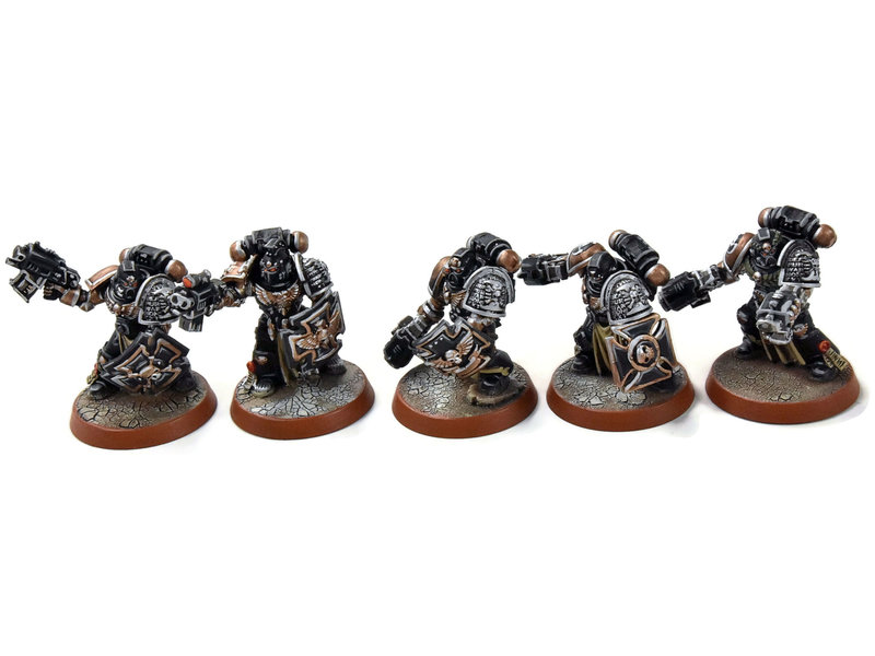 Games Workshop SPACE MARINES 5 Veterans #7 PRO PAINTED Warhammer 40K