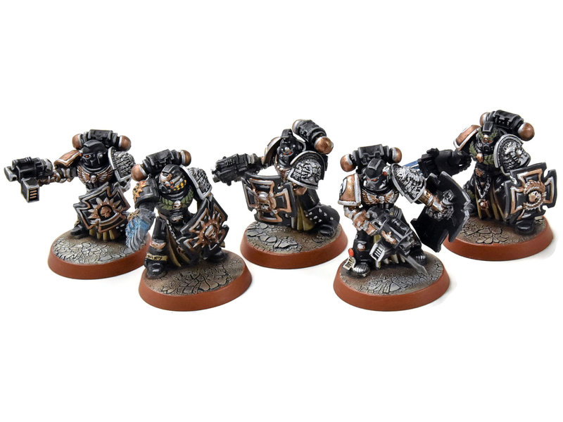 Games Workshop SPACE MARINES 5 Veterans #10 PRO PAINTED Warhammer 40K