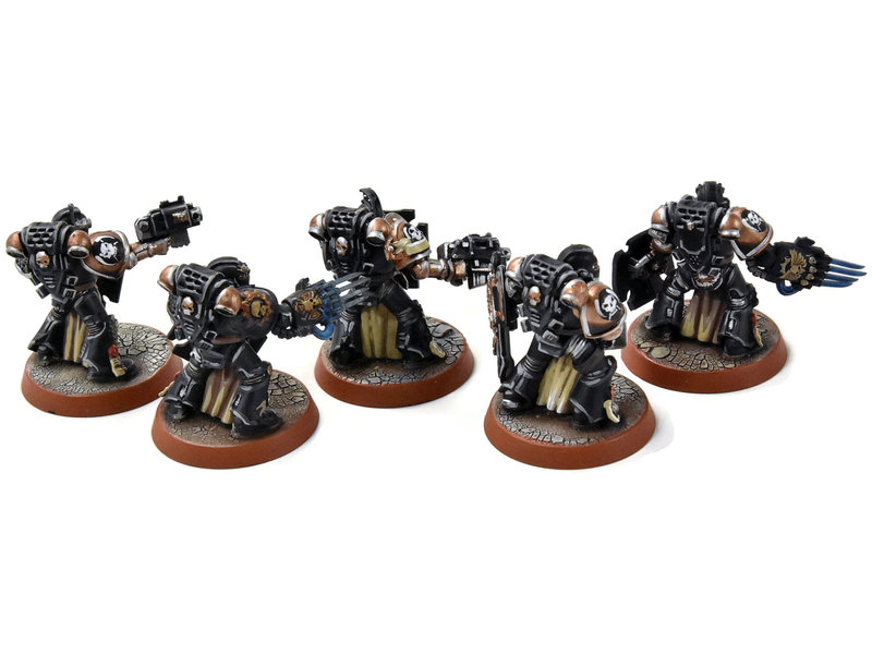 Games Workshop SPACE MARINES 5 Veterans #10 PRO PAINTED Warhammer 40K