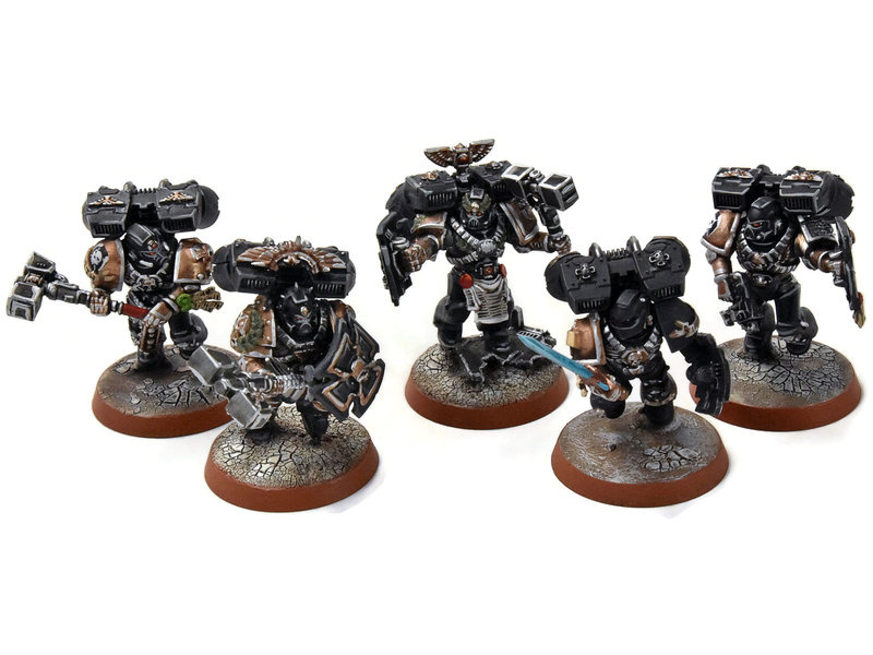 Games Workshop SPACE MARINES 5 Vanguard Assault Squad Marines #1 PRO PAINTED  40K