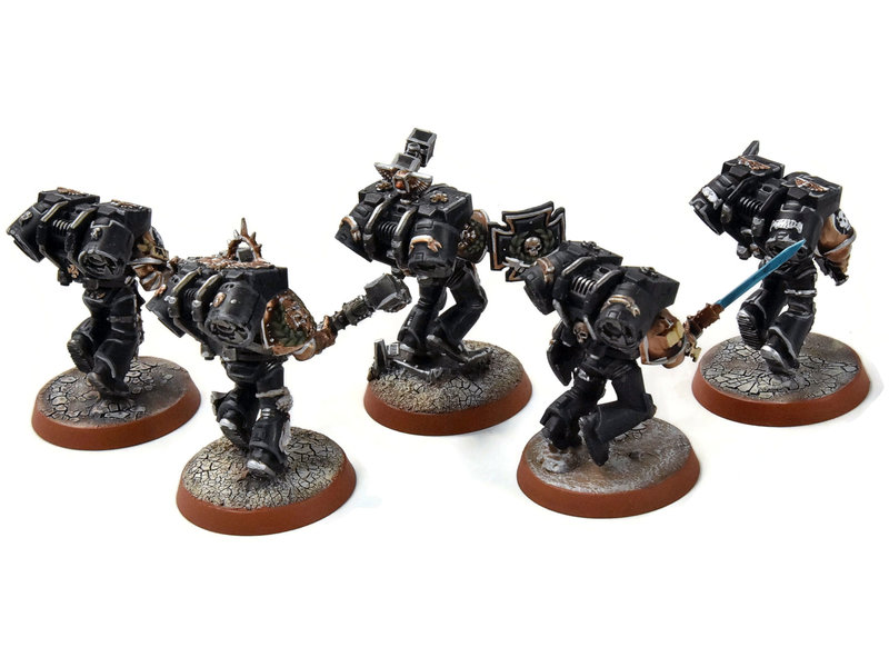 Games Workshop SPACE MARINES 5 Vanguard Assault Squad Marines #1 PRO PAINTED  40K