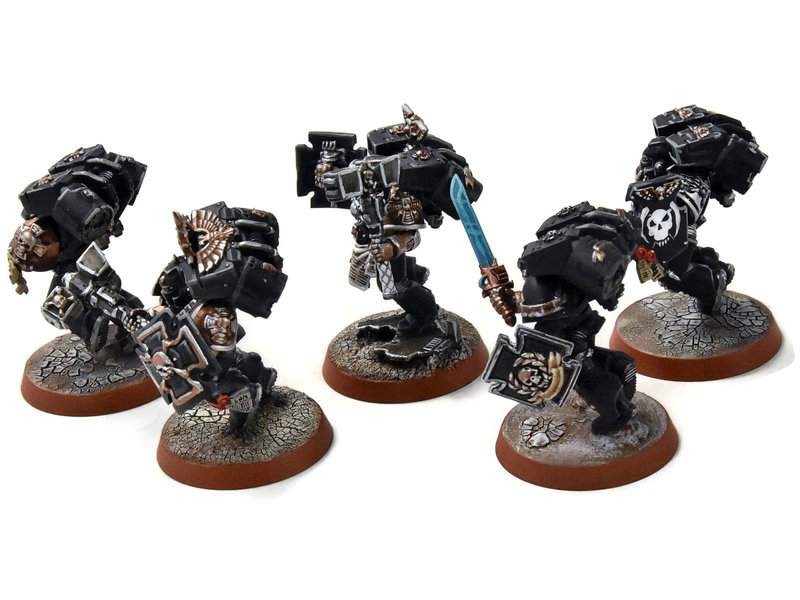 Games Workshop SPACE MARINES 5 Vanguard Assault Squad Marines #1 PRO PAINTED  40K