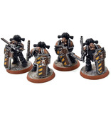 Games Workshop SPACE MARINES 4 Veterans w/ Chainswords #1 PRO PAINTED Warhammer 40K