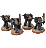 Games Workshop SPACE MARINES 4 Veterans w/ Chainswords #1 PRO PAINTED Warhammer 40K