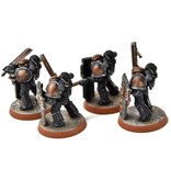 Games Workshop SPACE MARINES 4 Veterans w/ Chainswords #1 PRO PAINTED Warhammer 40K