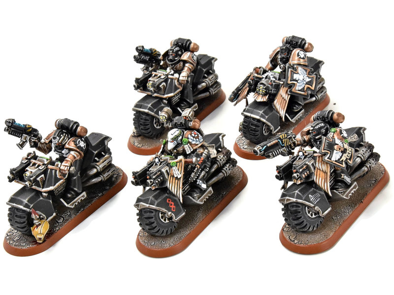 Games Workshop SPACE MARINES 5 Bikers #1 PRO PAINTED Warhammer 40K