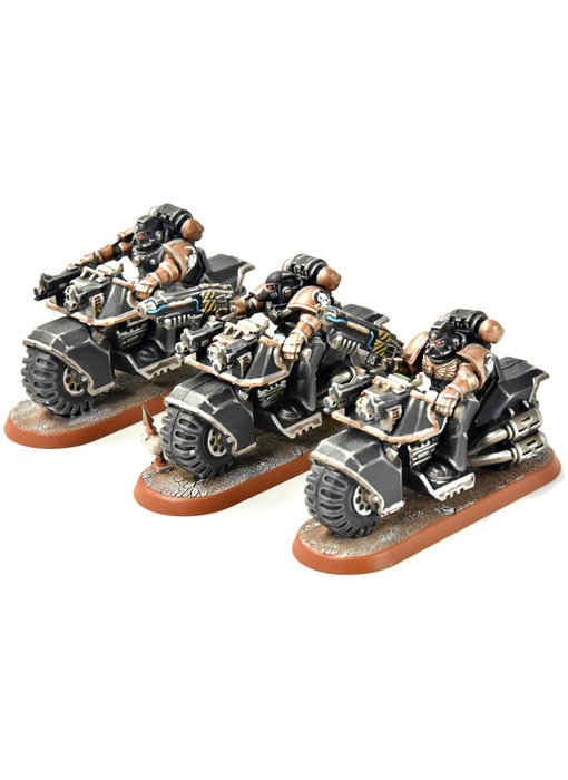 SPACE MARINES 3 Bikers #1 PRO PAINTED Warhammer 40K