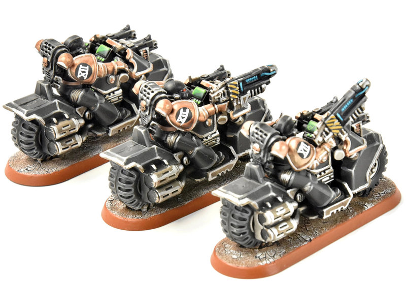 Games Workshop SPACE MARINES 3 Bikers #1 PRO PAINTED Warhammer 40K