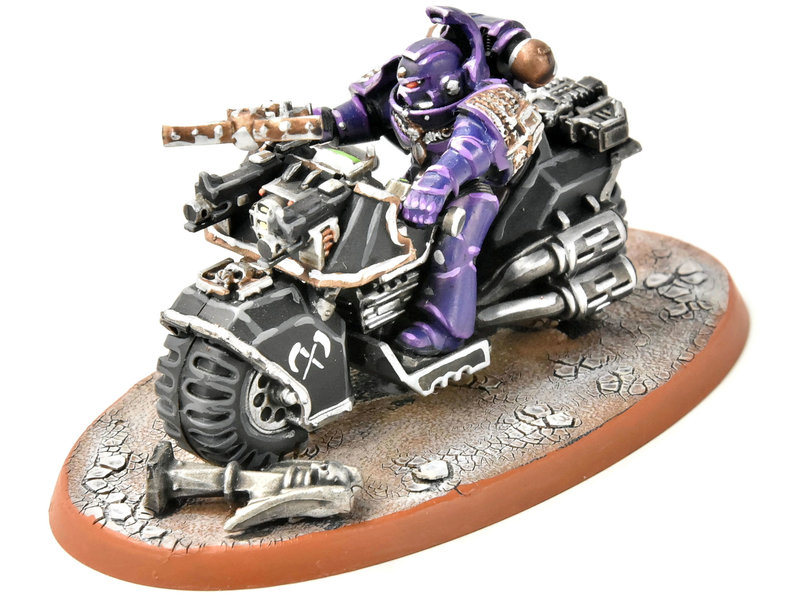 Games Workshop SPACE MARINES Librariran on Bike #4 PRO PAINTED Warhammer 40K