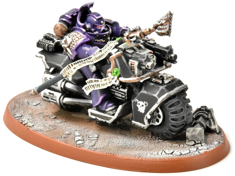 Games Workshop SPACE MARINES Librariran on Bike #4 PRO PAINTED Warhammer 40K