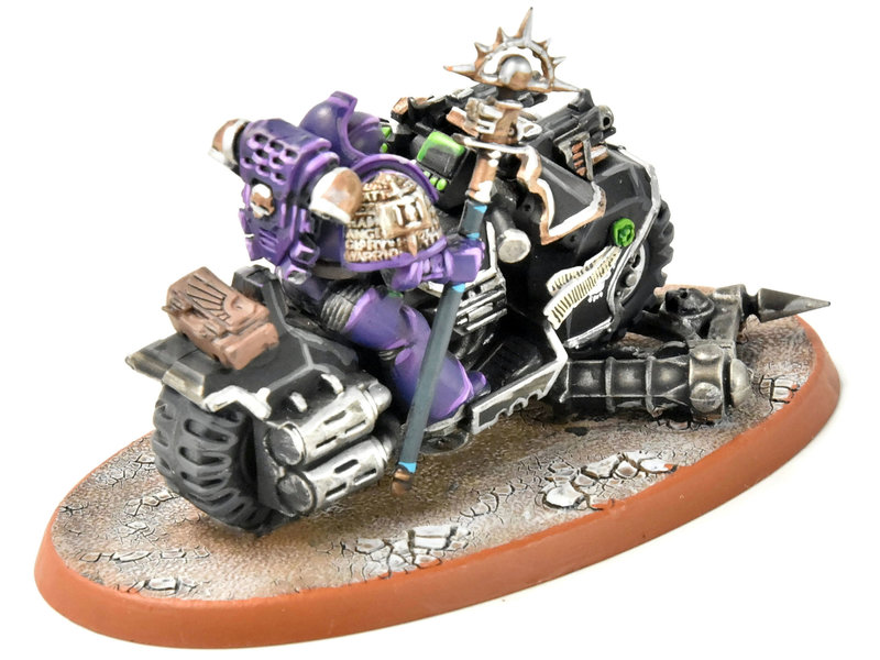 Games Workshop SPACE MARINES Librariran on Bike #3 PRO PAINTED Warhammer 40K