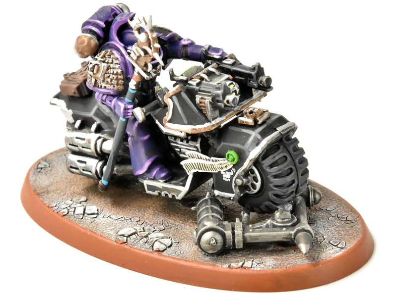 Games Workshop SPACE MARINES Librariran on Bike #3 PRO PAINTED Warhammer 40K