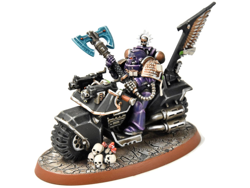 Games Workshop SPACE MARINES Librariran on Bike #6 PRO PAINTED Warhammer 40K