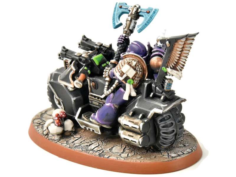 Games Workshop SPACE MARINES Librariran on Bike #6 PRO PAINTED Warhammer 40K