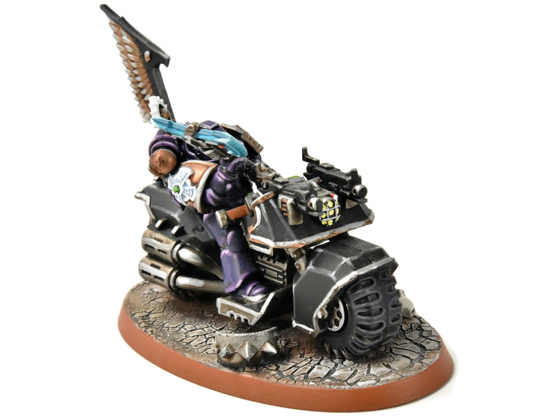 Games Workshop SPACE MARINES Librariran on Bike #6 PRO PAINTED Warhammer 40K