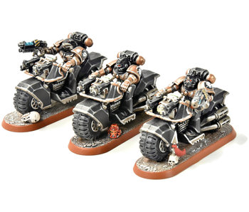 SPACE MARINES 3 Bikers #3 PRO PAINTED Warhammer 40K