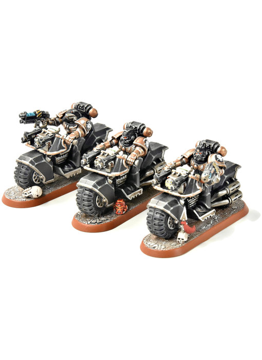 SPACE MARINES 3 Bikers #3 PRO PAINTED Warhammer 40K