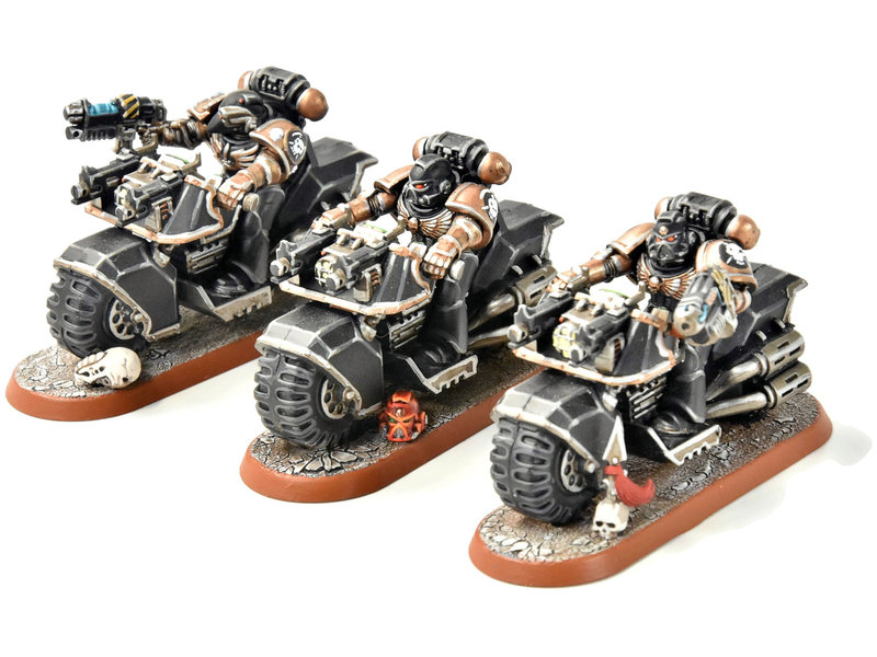 Games Workshop SPACE MARINES 3 Bikers #3 PRO PAINTED Warhammer 40K