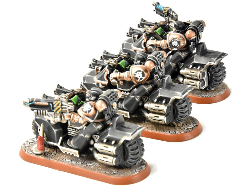 Games Workshop SPACE MARINES 3 Bikers #3 PRO PAINTED Warhammer 40K