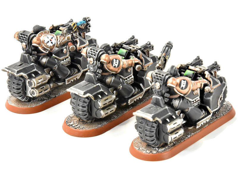 Games Workshop SPACE MARINES 3 Bikers #3 PRO PAINTED Warhammer 40K