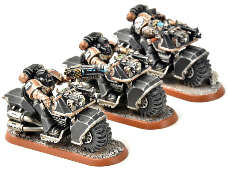 Games Workshop SPACE MARINES 3 Bikers #3 PRO PAINTED Warhammer 40K