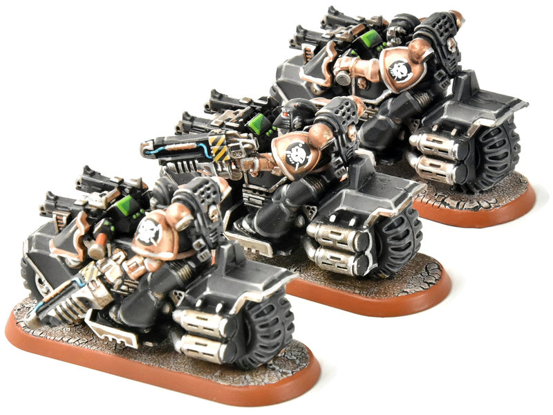 Games Workshop SPACE MARINES 3 Bikers #2 PRO PAINTED Warhammer 40K