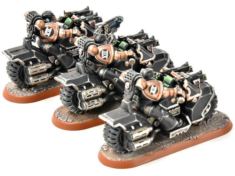 Games Workshop SPACE MARINES 3 Bikers #2 PRO PAINTED Warhammer 40K