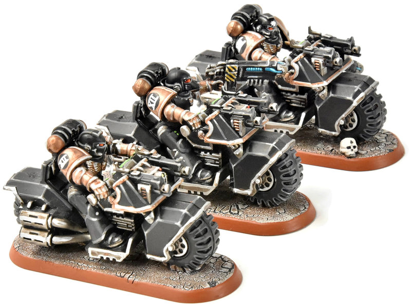Games Workshop SPACE MARINES 3 Bikers #2 PRO PAINTED Warhammer 40K