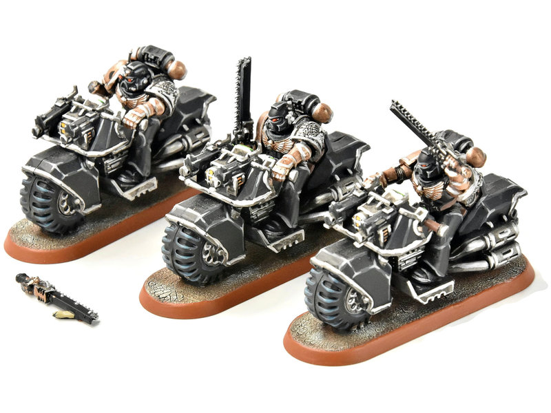 Games Workshop SPACE MARINES 3 Bikers #4 PRO PAINTED Warhammer 40K
