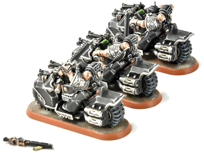 Games Workshop SPACE MARINES 3 Bikers #4 PRO PAINTED Warhammer 40K