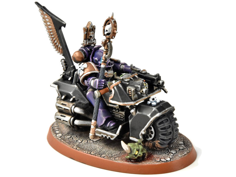 Games Workshop SPACE MARINES Librariran on Bike #1 PRO PAINTED Warhammer 40K
