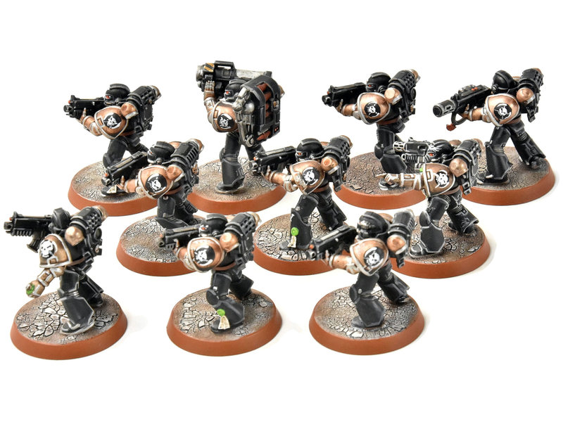 Games Workshop SPACE MARINES 10 Tactical Squad #2 PRO PAINTED Warhammer 40K