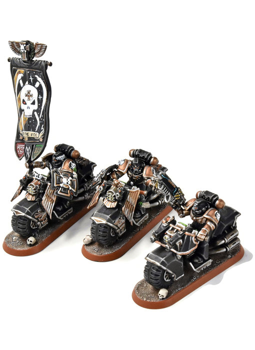 SPACE MARINES 3 Bikers #1 PRO PAINTED Warhammer 40K