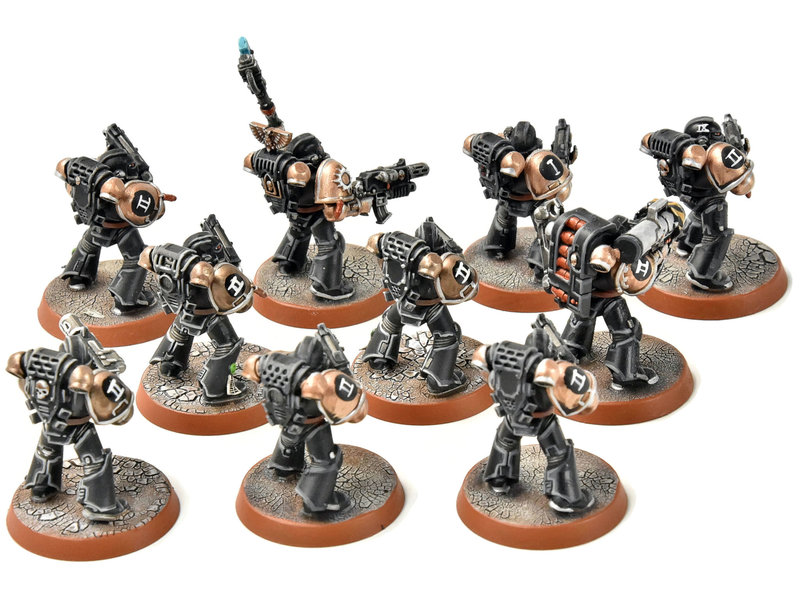 Games Workshop SPACE MARINES 10 Tactical Squad #3 PRO PAINTED Warhammer 40K